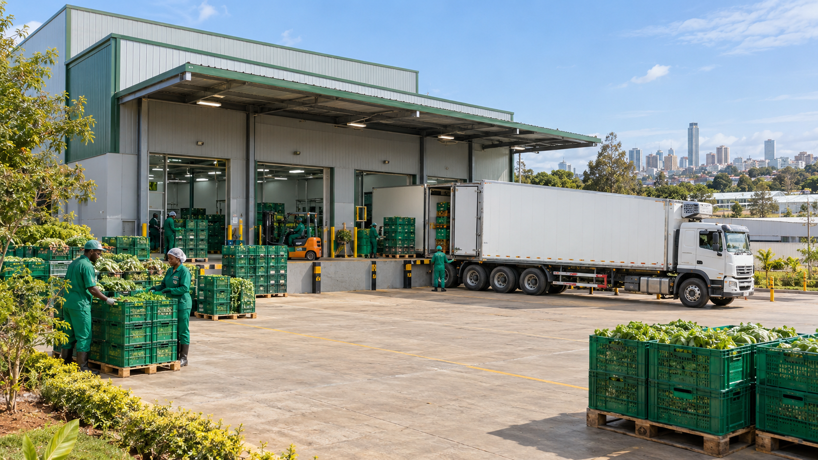 Fresh produce processing and cold storage plant in Kenya
